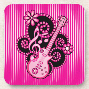 Girlie Guitar Bier Onderzetter