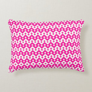 Girlie Snoep Pink and White Accent Pillow, Cushion Accent Kussen