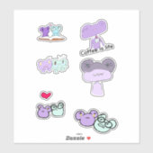 Girlie the frog sticker sheet (Feuille)