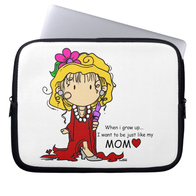 girllikemomm.png laptop sleeve (Voorkant)