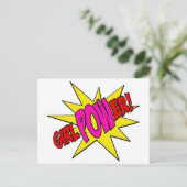 GirlPOWer Briefkaart (Staand voorkant)
