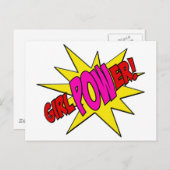 GirlPOWer Briefkaart (Voorkant / Achterkant)