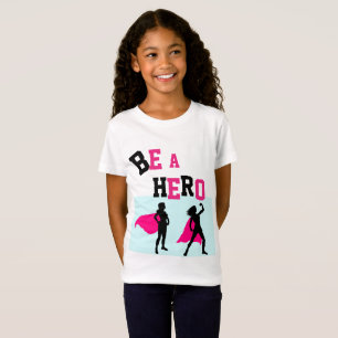 #GirlPower Super Hero T-shirt voor meisjes - VOEG 