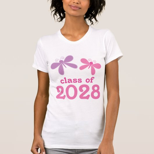 Girls Afstuderen Gift 2028 T-shirt (Voorkant)