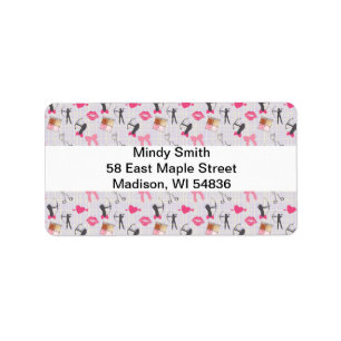 Girls Archery - Girly Hearts and Makeup Etiket