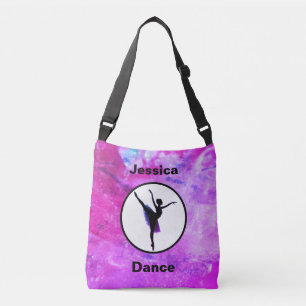 Girls Ballerina Dancer Waterverf Crossbody Bag Tas