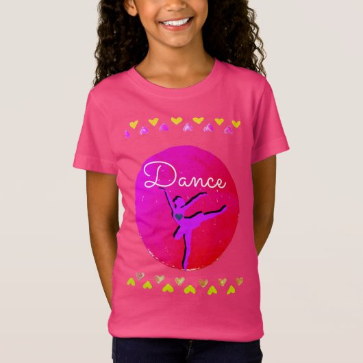 Girls Ballet Dance Shirt (Voorkant)
