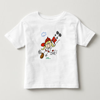 Girls Baseball Dive Tshirts et cadeaux