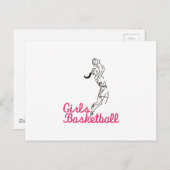 Girls Basketball Briefkaart (Voorkant / Achterkant)