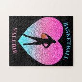 Girls Basketball Jigzaag Puzzle Legpuzzel (Horizontaal)