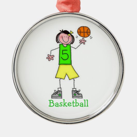 Girls Basketball Ornament (Voorkant)