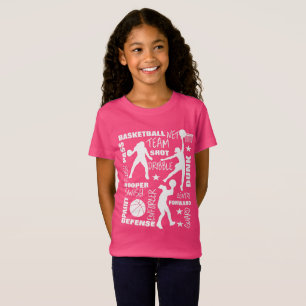 Girls Basketball SportsTerminology Typografie T-shirt