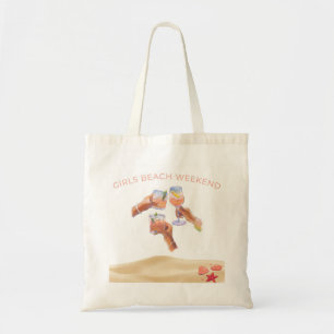 Girls Beach Weekend Canvas tas