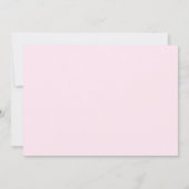 Girls Birthday Party Invitation Kaart (Achterkant)
