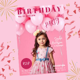 Girls Birthday Party Magazine Hoesje Kaart