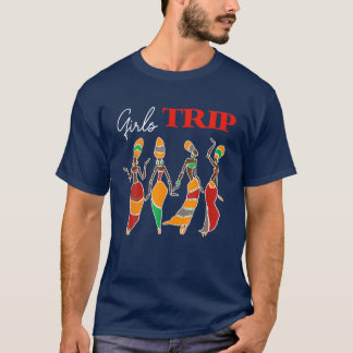 Girls Black Women Queen African American T-shirt