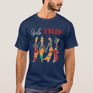 Girls Black Women Queen African American T-shirt