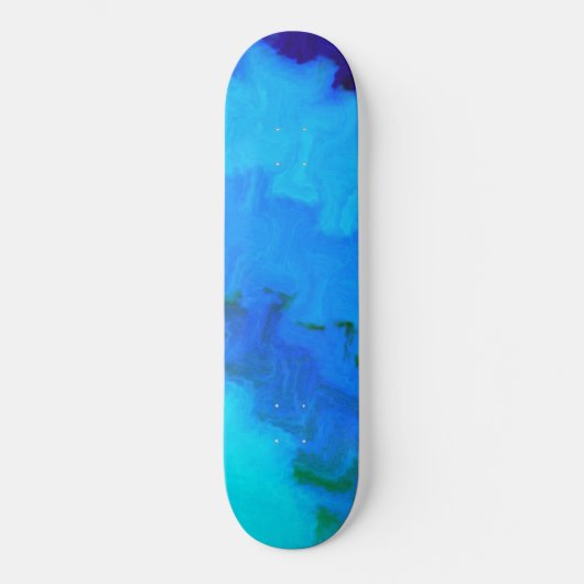 Girls Blue Tie Dye Skateboard (Voorkant)