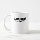 GIRLS Bon Qui Qui Security Sacurity! T-shirt White Koffiemok (Links)