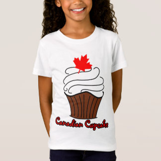 Girls Canadian Cupcake T-shirt