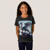 Girl's colorful beautiful dragon t-shirt (Devant entier)