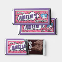 Girls Comic Book Superhero Merci d'anniversaire