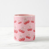 Girls Coquette Cerry Bow Imprimer Mug Rose (Centre)