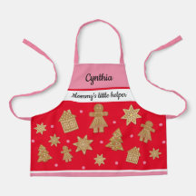 Girl's Custom Gingerbread All-Over Print Schort