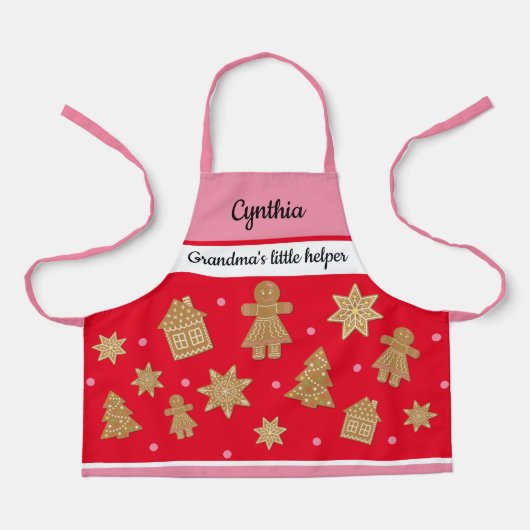 Girl's Custom Gingerbread All-Over Print Schort (Voorkant)
