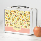 Girls Cute Bumble Bee Spring Floral Pattern Kinder (In situ)