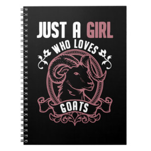 Girls Cute Goat Dierenvriend Notitieboek