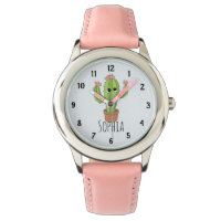 Girls Cute Kawaii Cactus Cartoon en Name Kinder