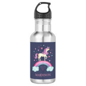 Girls Cute Magical Rainbow Unicorn Waterfles (Voorkant)