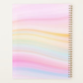 Girls Cute Paarse Unicorn Rainbow Planner (Achterkant)