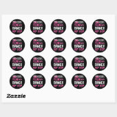 Girls Dance Hip Hop Ronde Sticker (Vel)