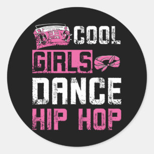 Girls Dance Hip Hop Ronde Sticker
