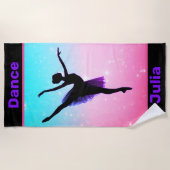 Girls Dance Pastel Beach Towel Strandlaken (Voorkant)