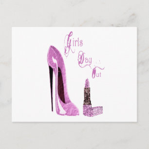 Girls Day/Night Out Party Invitation Card Uitnodiging Briefkaart