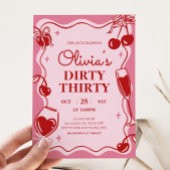 Girls Dirty Thirty Birthday Uitnodiging