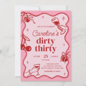 Girls Dirty Trente Anniversaire Invitation (Devant)
