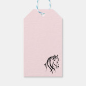 Girls Equine Birthday Cadeaulabel (Achterkant)