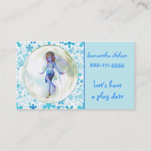 Girl's Fairy Calling card Contactkaartje