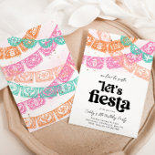 Girl's Fiesta Verjaardag Uitnodiging