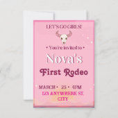 girl's first rodeo invitation (Devant)