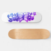 Girls Floral Butterfly Skateboard (Horizontaal)
