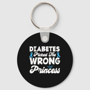 Girls Fun Diabetes heeft de verkeerde prinses T1D  Sleutelhanger