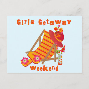 Girls Getaway Weekend T-shirts en cadeautjes Briefkaart