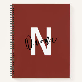 Girls’ Gift – Personalized Letter “N” Name Naomi Notitieboek