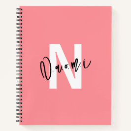 Girls’ Gift – Personalized N Letter Name Naomi Notitieboek