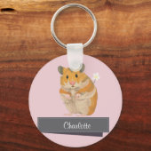 Girls Golden Hamster Sleutelhanger (Voorkant)